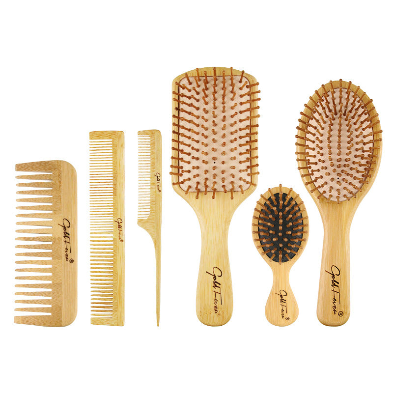 Wood Brush & Wood Comb