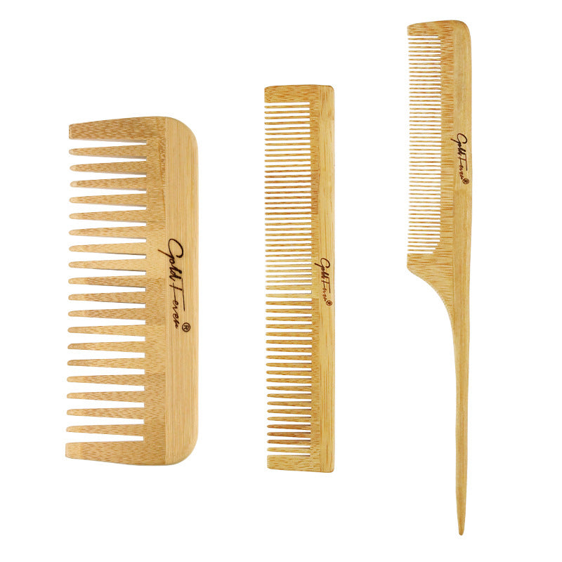 Wood Brush & Wood Comb