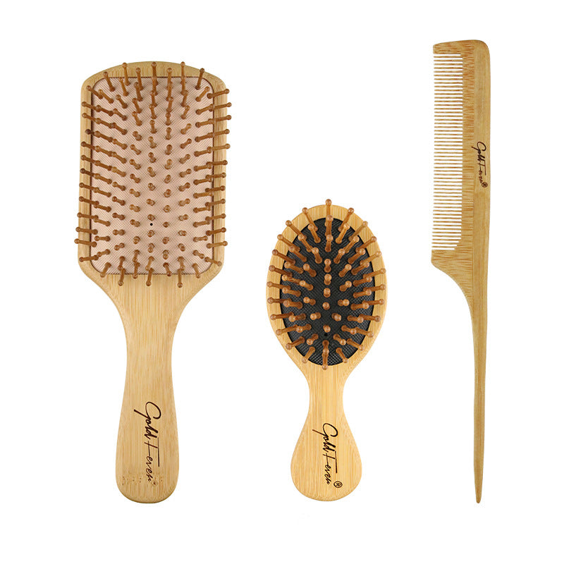 Wood Brush & Wood Comb